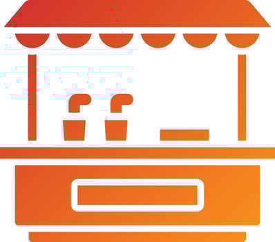 Drinks Stall Icon Style vector