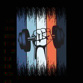 Fitness t shirt design vector
