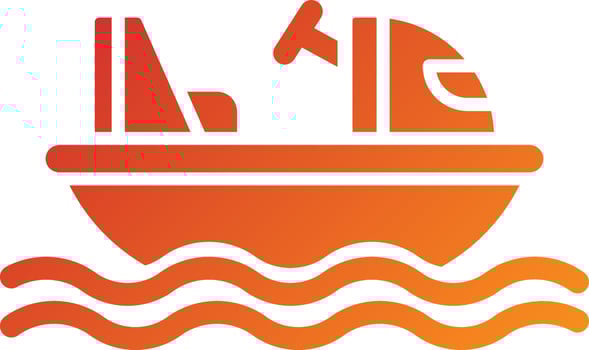 Bumper Boats Icon Style vector