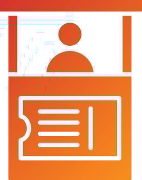 Ticket Counter Icon Style vector