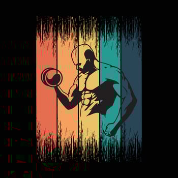 Fitness t shirt design vector