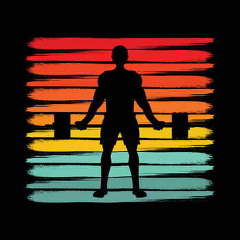 Fitness t shirt design vector
