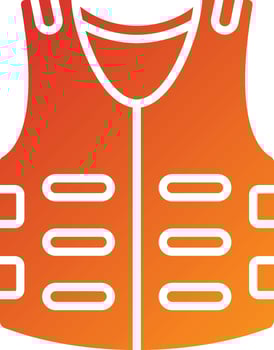 Body Armor Icon Style vector