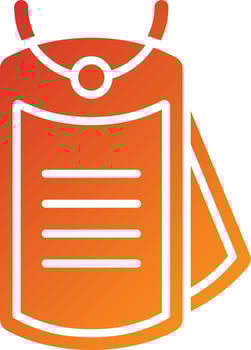 Dog Tag Icon Style vector
