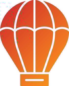 Parachute Icon Style vector