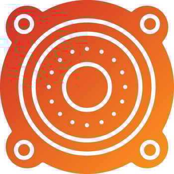 Car Speakers Icon Style vector