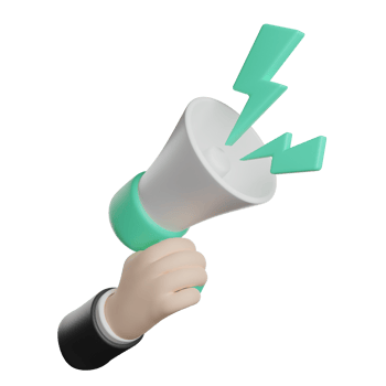 Hand Gesture Holding Speaker Megaphone png