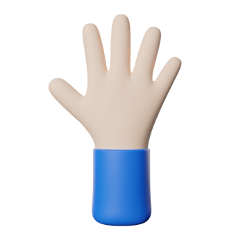 Hand Gesture Five png