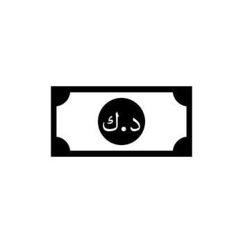 Kuwait Currency Icon Symbol Kuwaiti Dinar, KWD Money Paper. Vector Illustration