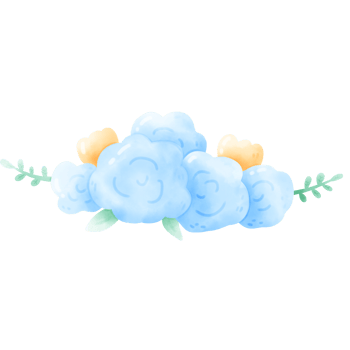 Cute Watercolor flowers png