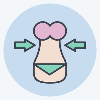 Icon Fit. suitable for Healthy symbol. color mate style. simple design editable. design template vector. simple illustration vector