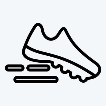 Icon Running. suitable for Healthy symbol. line style. simple design editable. design template vector. simple illustration vector