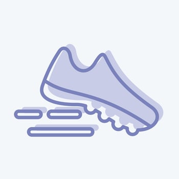 Icon Running. suitable for Healthy symbol. two tone style. simple design editable. design template vector. simple illustration vector