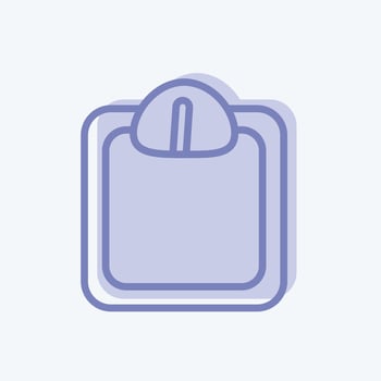 Icon Weight. suitable for Healthy symbol. two tone style. simple design editable. design template vector. simple illustration vector