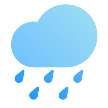 Rainy Season with Flat Icon vector