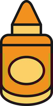 Mustard Line Filled vector