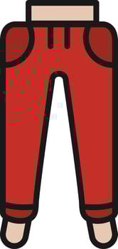 Tracksuit Line Filled vector