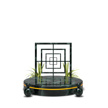 modern elegant 3d render podium for design png