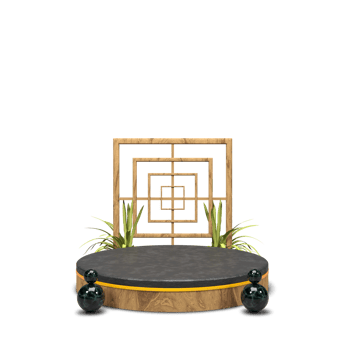 modern elegant 3d render podium for design png