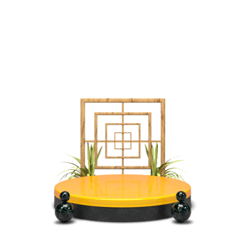 modern elegant 3d render podium for design png