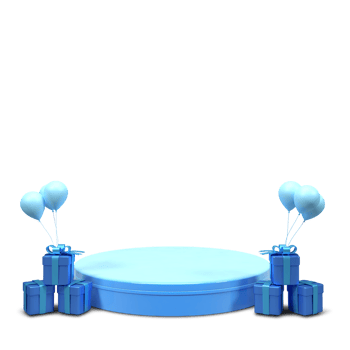 modern elegant 3d render podium for design png