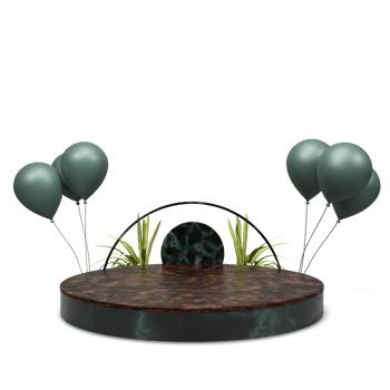 modern elegant 3d render podium for design png