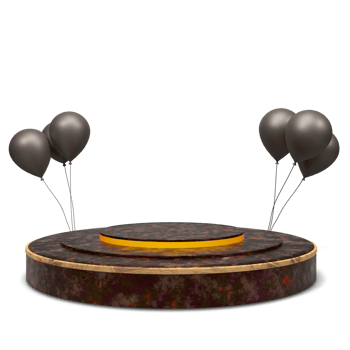 modern elegant 3d render podium for design png