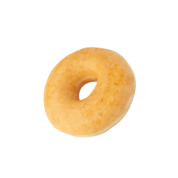 Glazed donut cutout, Png file