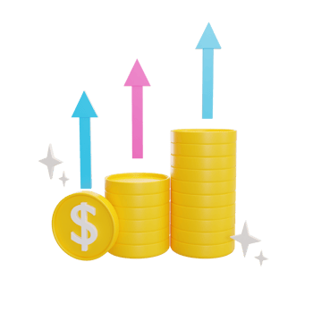 profit business illustration 3d png