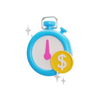 time business illustration 3d png