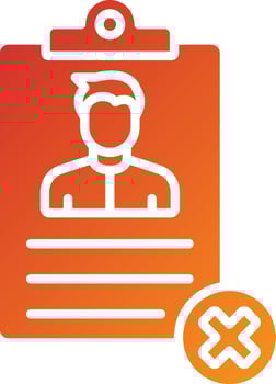 Bad Resume CV Icon Style vector