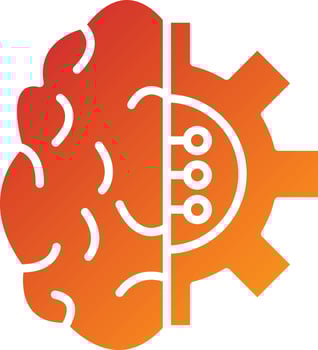 Machine Learning Icon Style vector