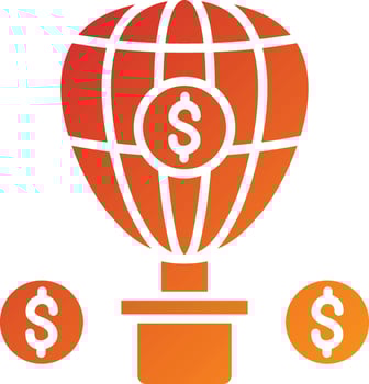 Balloon Payment Icon Style vector