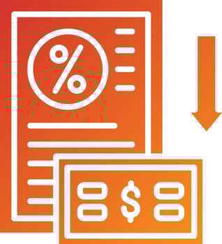 Down Payment Icon Style vector
