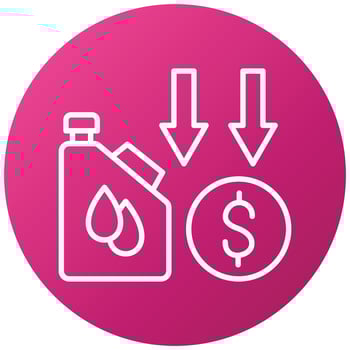 Oil Price Decrease Icon Style vector