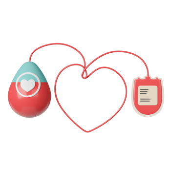 3d rendering concept blood donation illustration. png