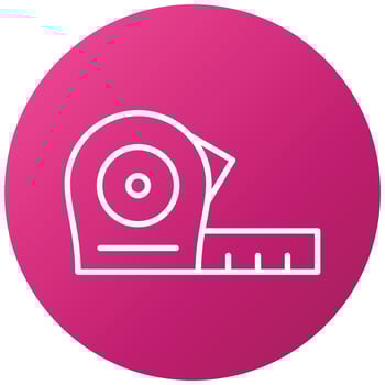 Measure Tape Icon Style vector