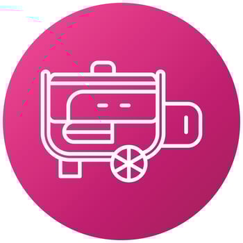 Electric Generator Icon Style vector