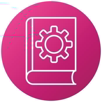 Book Settings Icon Style vector
