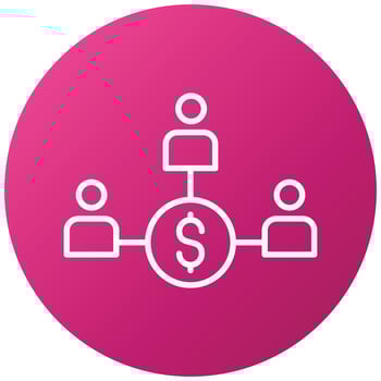 Crowdfunding Icon Style vector