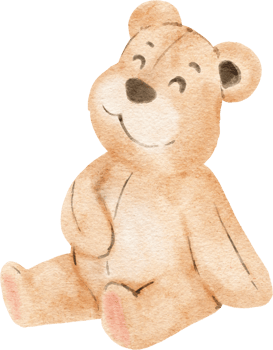 Cute Teddy Bear Watercolor png