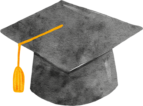 Graduation Hat Watercolor png