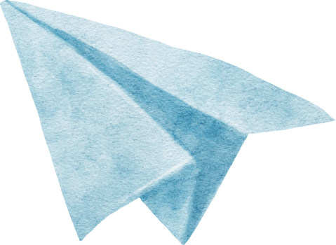 Paper Rocket Watercolor Illustration png
