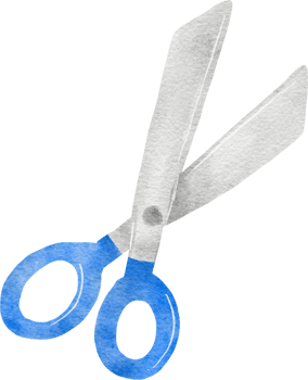Scissors Watercolor Illustration png