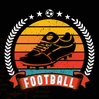 Football t shirt design vector