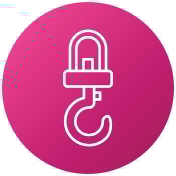 Industry Hook Icon Style vector