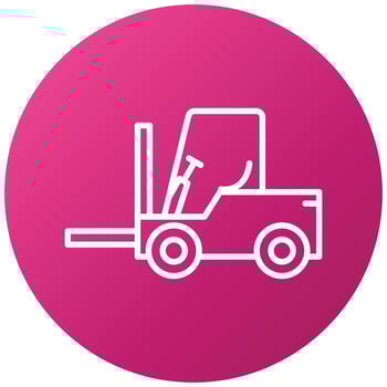 Forklift Icon Style vector