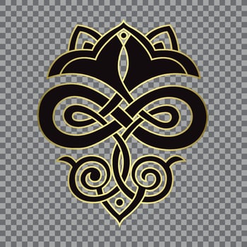 damask vintage baroque scroll ornament swirl. Victorian monogram heraldic shield swirl.Retro floral leaf pattern border foliage antique  acanthus calligraphy engraved tattoo. Tile decor element vector