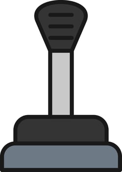 22 -  Gear Stick Glyph Icon vector