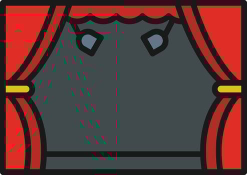 Stage Line Filled vector